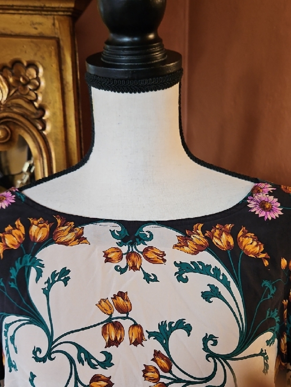 Maeve For Anthropologie Floral Silk Blouse - Picture 4 of 10